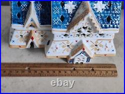 Christmas Villeroy & Boch Porcelain Scandinavia Decolight Star Church House RARE Christmas Villeroy & Boch Porcelain Scandinavia Decolight Star Church House RARE
