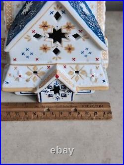 Christmas Villeroy & Boch Porcelain Scandinavia Decolight Star Church House RARE Christmas Villeroy & Boch Porcelain Scandinavia Decolight Star Church House RARE