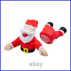 Christmas Window Decorations Crashing Reindeer Santa Window Decorations Set