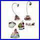 Christopher_Radko_Glass_Ornaments_Lot_with_2_Stands_Santa_Snowman_House_Sleigh_01_tses