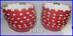 Christopher Radko Home for the Holidays Letters to Santa Cereal Bowls Set of 12