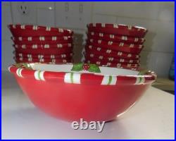 Christopher Radko Home for the Holidays Letters to Santa Cereal Bowls Set of 12