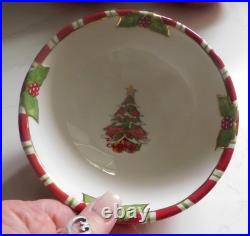 Christopher Radko Home for the Holidays Letters to Santa Cereal Bowls Set of 12