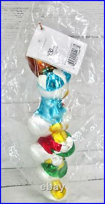 Christopher Radko Huey Louie Dewey Duck Cookie Jar Christmas Ornament Disney New
