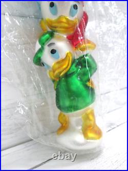 Christopher Radko Huey Louie Dewey Duck Cookie Jar Christmas Ornament Disney New