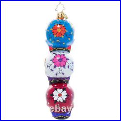 Christopher Radko SPOOKY SUGAR SKULLS Halloween Ornament NEW 1021283