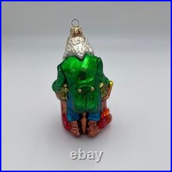 Christopher Radko Scrooge Glass Ornament 90s Dark Academia