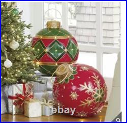 Classic Christmas Ornament with LED Gold Snowflakes Lights Classic Christmas Ornament with LED Gold Snowflakes Lights