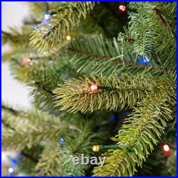 Classic Fraser 7.5-ft Fir Pre-lit Artificial Christmas Tree with Multicolor LED