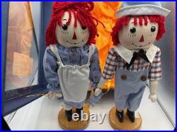 Classic Raggedy Ann And Andy Nutcrackers 16 Tall
