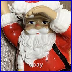 Climbing Santa Claus 24 Fiberglass Resin Decoration Indoor Outdoor