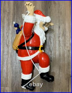 Climbing Santa Claus 24 Fiberglass Resin Decoration Indoor Outdoor