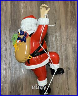 Climbing Santa Claus 24 Fiberglass Resin Decoration Indoor Outdoor