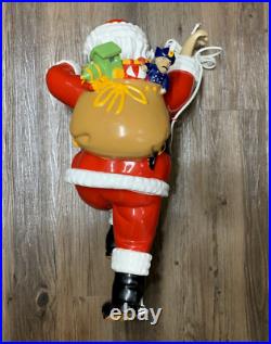 Climbing Santa Claus 24 Fiberglass Resin Decoration Indoor Outdoor