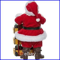 Coca Cola Santa with Delivery Cart Fabriche Christmas Figurine CC5151 Coke New