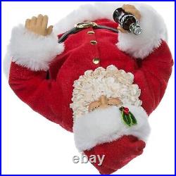 Coca Cola Santa with Delivery Cart Fabriche Christmas Figurine CC5151 Coke New