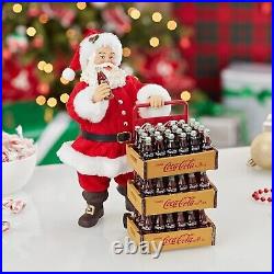 Coca Cola Santa with Delivery Cart Fabriche Christmas Figurine CC5151 Coke New