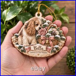 Cocker Spaniel Memorial Personalized Christmas Ornament 3.5 inch Christmas Decor