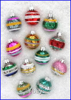 Cody Foster Christmas Assorted Painted Balls Ornaments SET OF 12