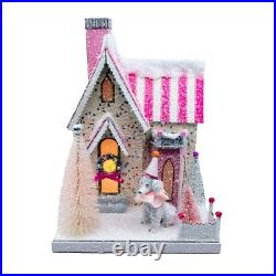 Cody Foster Christmas Light Up House, Poodle Palace, #HOU-398 Cody Foster Christmas Light Up House, Poodle Palace, #HOU-398