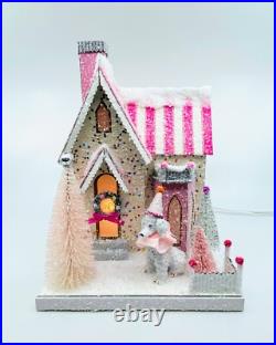 Cody Foster Christmas Light Up House, Poodle Palace, #HOU-398 Cody Foster Christmas Light Up House, Poodle Palace, #HOU-398