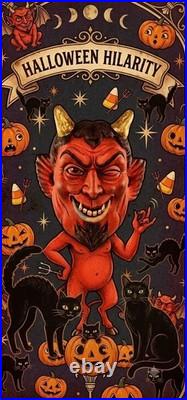 Cody Foster Halloween Paper Mache Devil Candy Bucket-13'H