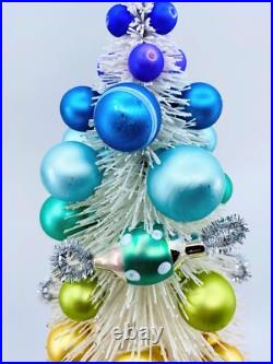 Cody Foster Sisal Trees White Rainbow Trees with Ornaments Set of 3