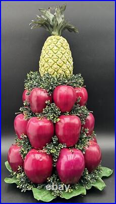 Colonial Williamsburg Faux Apple Pineapple Table Centerpiece Topiary Christmas Colonial Williamsburg Faux Apple Pineapple Table Centerpiece Topiary Christmas