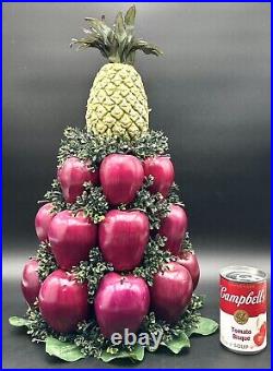 Colonial Williamsburg Faux Apple Pineapple Table Centerpiece Topiary Christmas Colonial Williamsburg Faux Apple Pineapple Table Centerpiece Topiary Christmas
