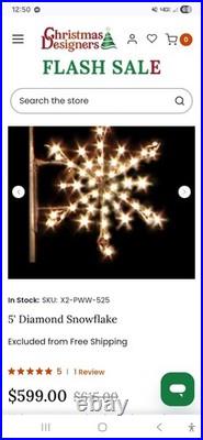 Commercial Grade Snow Flake Christmas Light