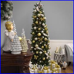 Company Artificial Slim Christmas Tree, Green, Kingswood Fir, Includes Stand Company Artificial Slim Christmas Tree, Green, Kingswood Fir, Includes Stand