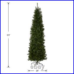 Company Artificial Slim Christmas Tree, Green, Kingswood Fir, Includes Stand Company Artificial Slim Christmas Tree, Green, Kingswood Fir, Includes Stand