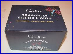 Coraline Dragonfly String Lights Laika 12' Length Nib Official Limited