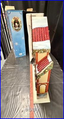 Costco 2015 Christmas Advent LARGE Wood 24 Door 3D Calendar House With Box #663167
