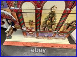 Costco 2015 Christmas Advent LARGE Wood 24 Door 3D Calendar House With Box #663167