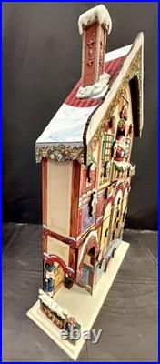 Costco 2015 Christmas Advent LARGE Wood 24 Door 3D Calendar House With Box #663167