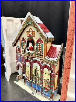 Costco 2015 Christmas Advent LARGE Wood 24 Door 3D Calendar House With Box #663167