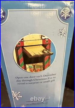Costco 2015 Christmas Advent LARGE Wood 24 Door 3D Calendar House With Box #663167