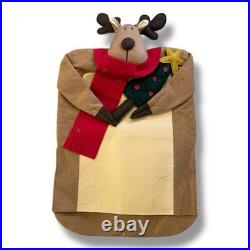 Costco Christmas Holiday Chair Covers Set Of 6 3D Aplique Vintage Rare