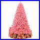 Costway_7_5_Snow_Flocked_Hinged_Artificial_Christmas_Tree_with_Metal_Stand_Pink_01_tzi