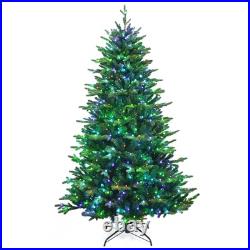 Costway 7ft App-Controlled Pre-lit Christmas Tree Multicolor Lights Branches Costway 7ft App-Controlled Pre-lit Christmas Tree Multicolor Lights Branches