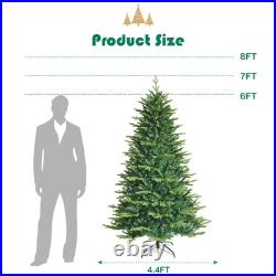 Costway 7ft App-Controlled Pre-lit Christmas Tree Multicolor Lights Branches Costway 7ft App-Controlled Pre-lit Christmas Tree Multicolor Lights Branches