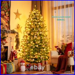 Costway 7ft App-Controlled Pre-lit Christmas Tree Multicolor Lights Branches Costway 7ft App-Controlled Pre-lit Christmas Tree Multicolor Lights Branches
