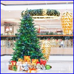 Costway 7ft App-Controlled Pre-lit Christmas Tree Multicolor Lights Branches Costway 7ft App-Controlled Pre-lit Christmas Tree Multicolor Lights Branches