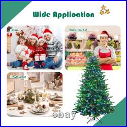 Costway 7ft App-Controlled Pre-lit Christmas Tree Multicolor Lights Branches Costway 7ft App-Controlled Pre-lit Christmas Tree Multicolor Lights Branches
