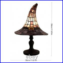 Cracker Barrel 2026 Stained Glass Witch Hat Lamp Viral Halloween Tiffany Style