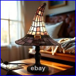 Cracker Barrel 2026 Stained Glass Witch Hat Lamp Viral Halloween Tiffany Style
