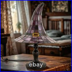 Cracker Barrel 2026 Stained Glass Witch Hat Lamp Viral Halloween Tiffany Style