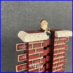 Crazy Mountain Vintage Countdown to Christmas Santa Chimney Advent Calendar 1999