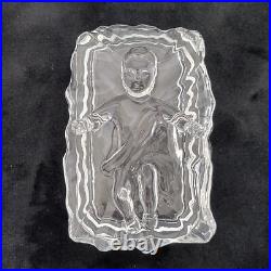 Cristal D'Arques Nativity Scene 24% Lead Crystal 5 pc Figurines Christmas France